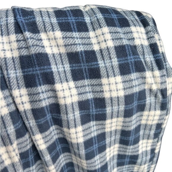 𝅺stafford Men’s PJ Pants Small, Blue and White 100% Polyester. Super Soft - Picture 6 of 7